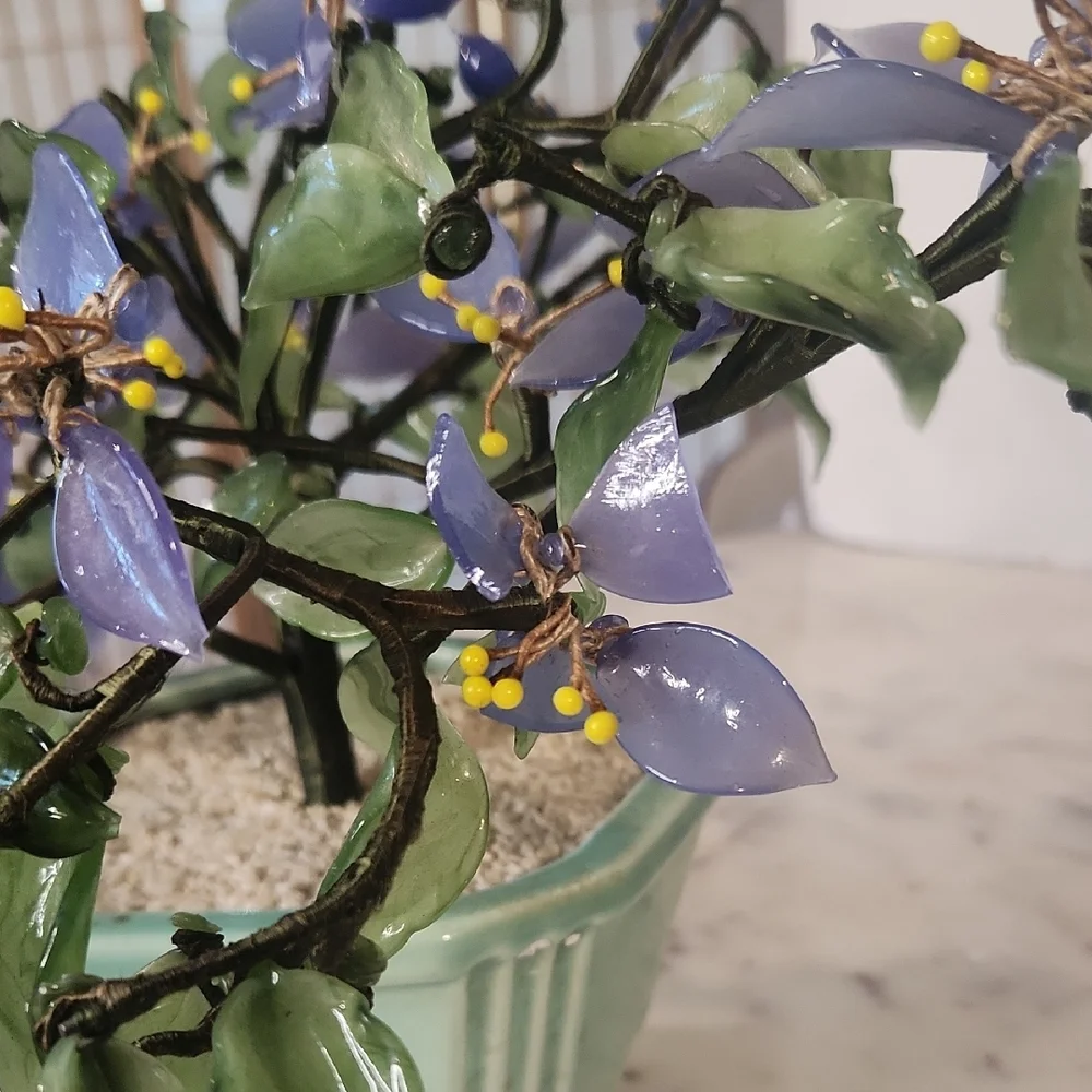 Antique | Jade Glass Bosai Tree